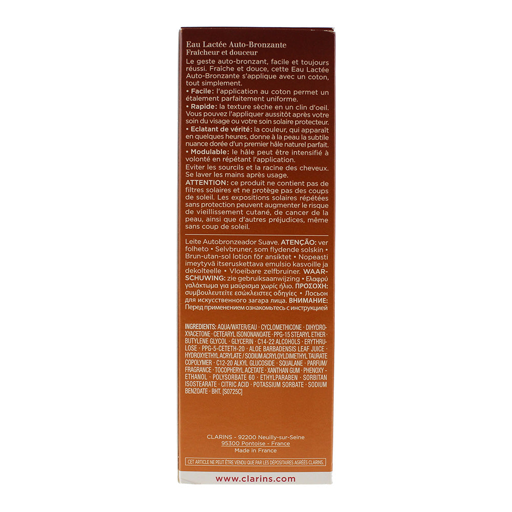 Clarins Liquid Bronze Self-Tanning For Face And Decollete 125ml