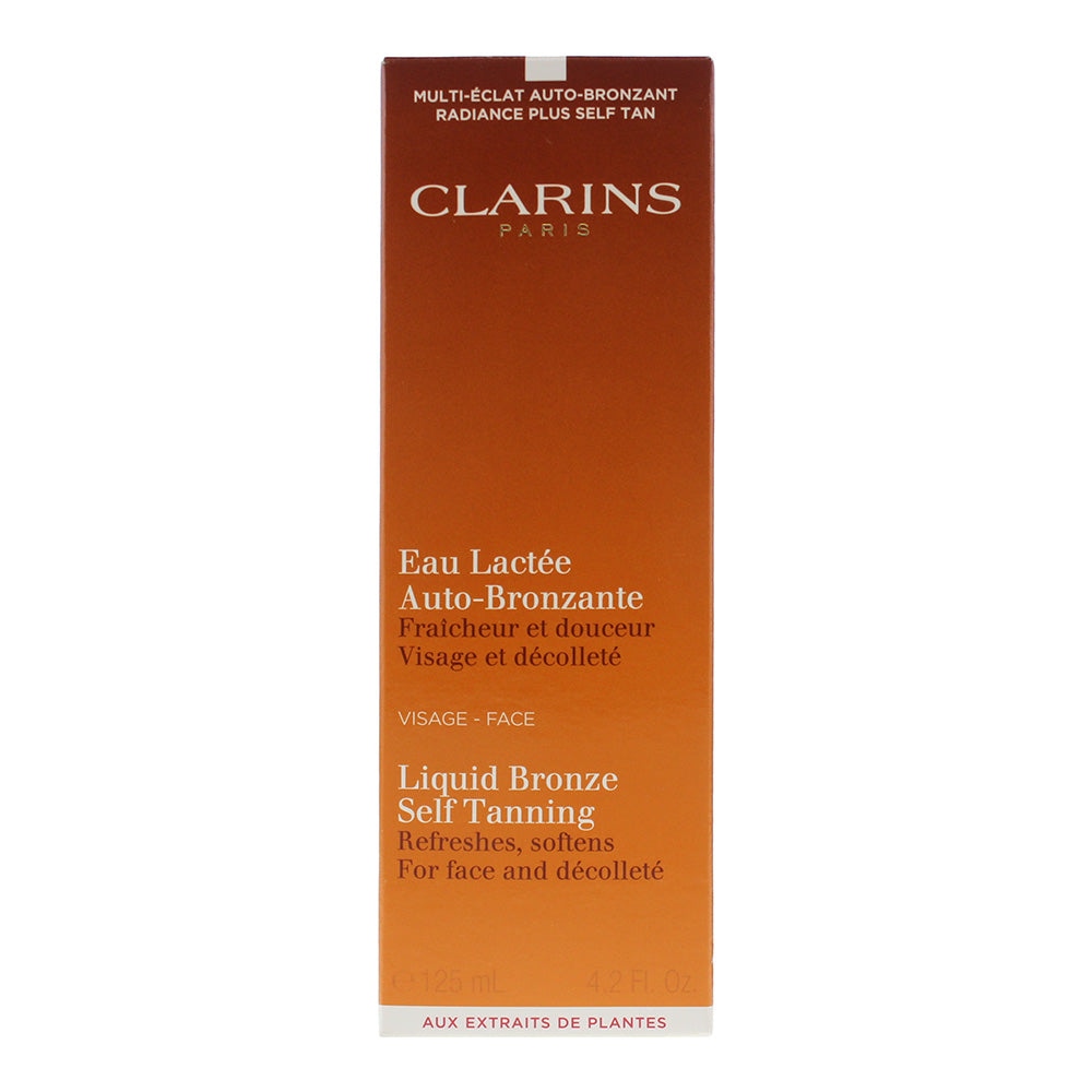 Clarins Liquid Bronze Self-Tanning For Face And Decollete 125ml - Box