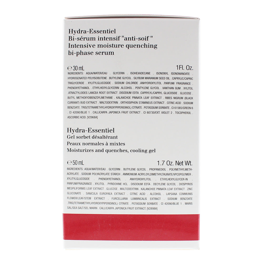 Clarins Hydra-Essentiel 2 Piece Gift Set: Cooling Gel 50ml - Bi-phase Serum 30ml