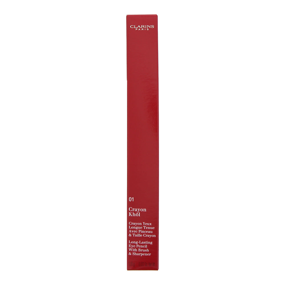 Clarins Crayon Khôl No.01 Carbon Black Eye Pencil 1.05g - Box