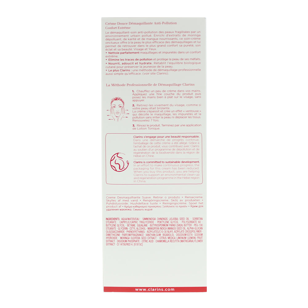 Clarins Extra-Comfort Anti-Pollution Cleansing Cream 200ml