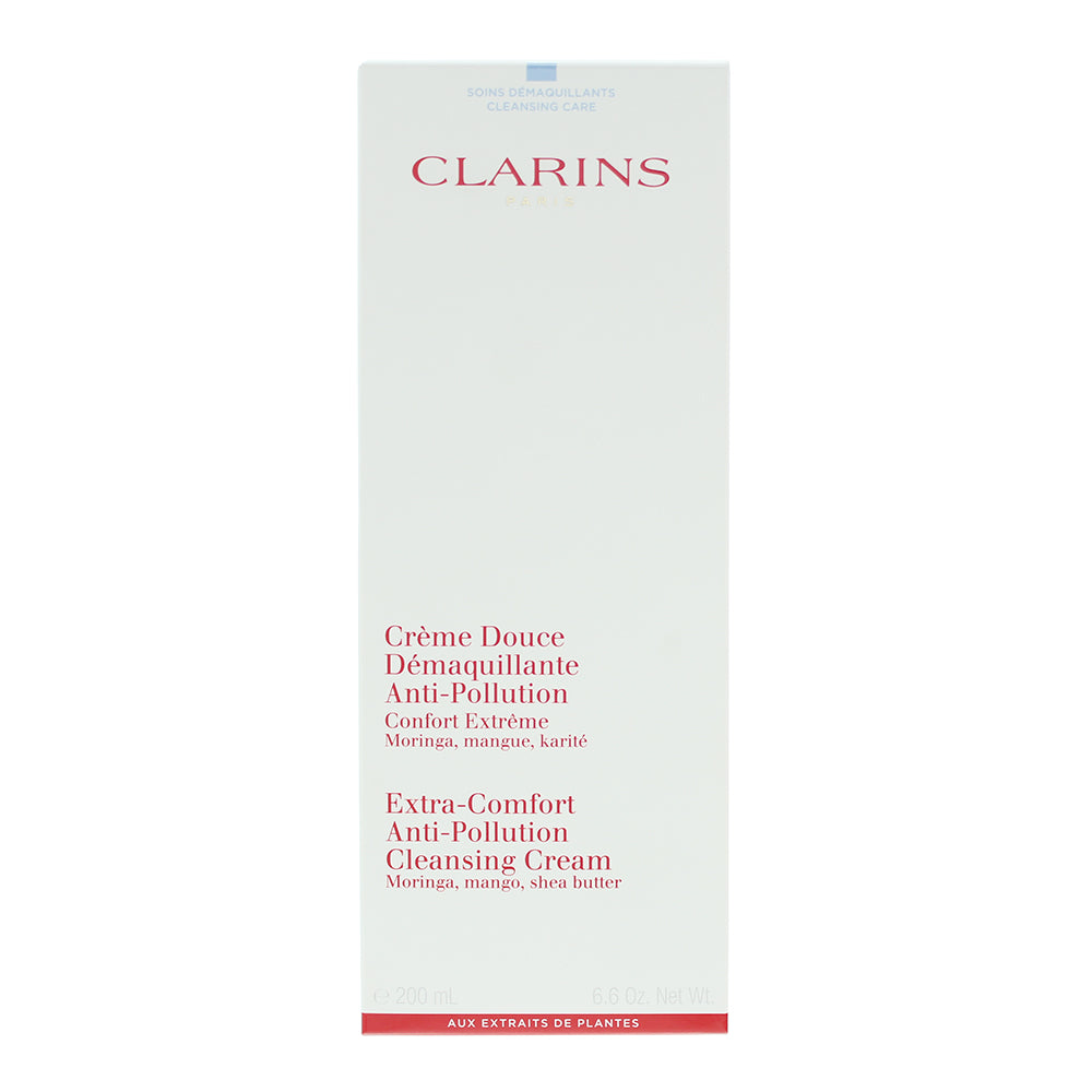 Clarins Extra-Comfort Anti-Pollution Cleansing Cream 200ml - Box