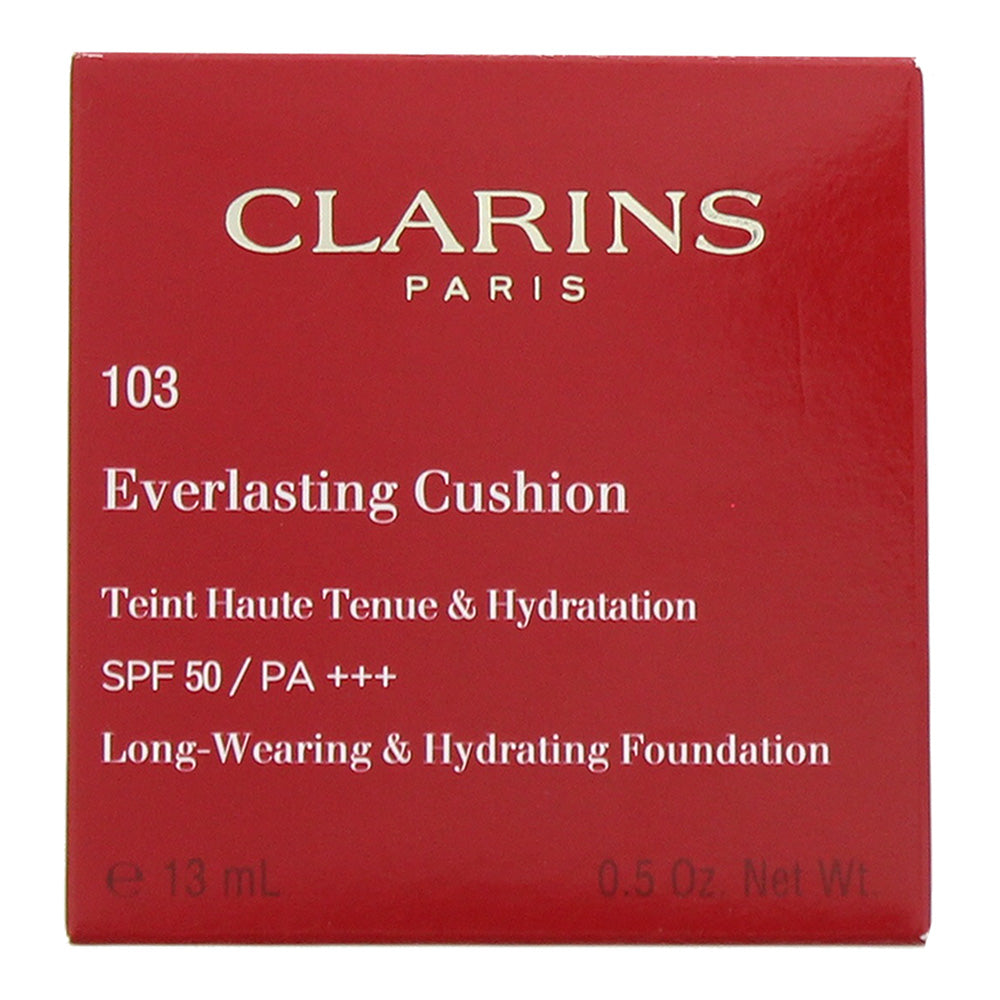 Clarins Everlasting Cushion Foundation Spf 50 No.103 Ivory 13ml - Box