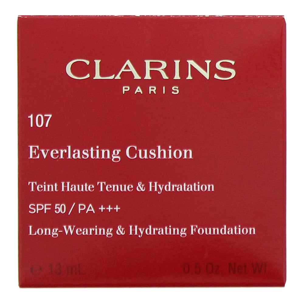 Clarins Everlasting Cushion Foundation Spf 50 No.107 Beige 13ml - Box