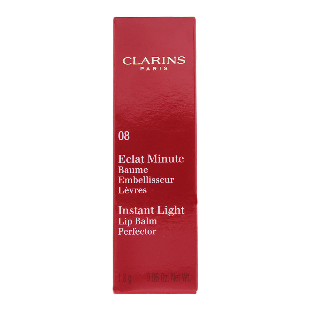 Clarins Instant Light 08 Plum Lip Balm Perfector 1.8g - Box