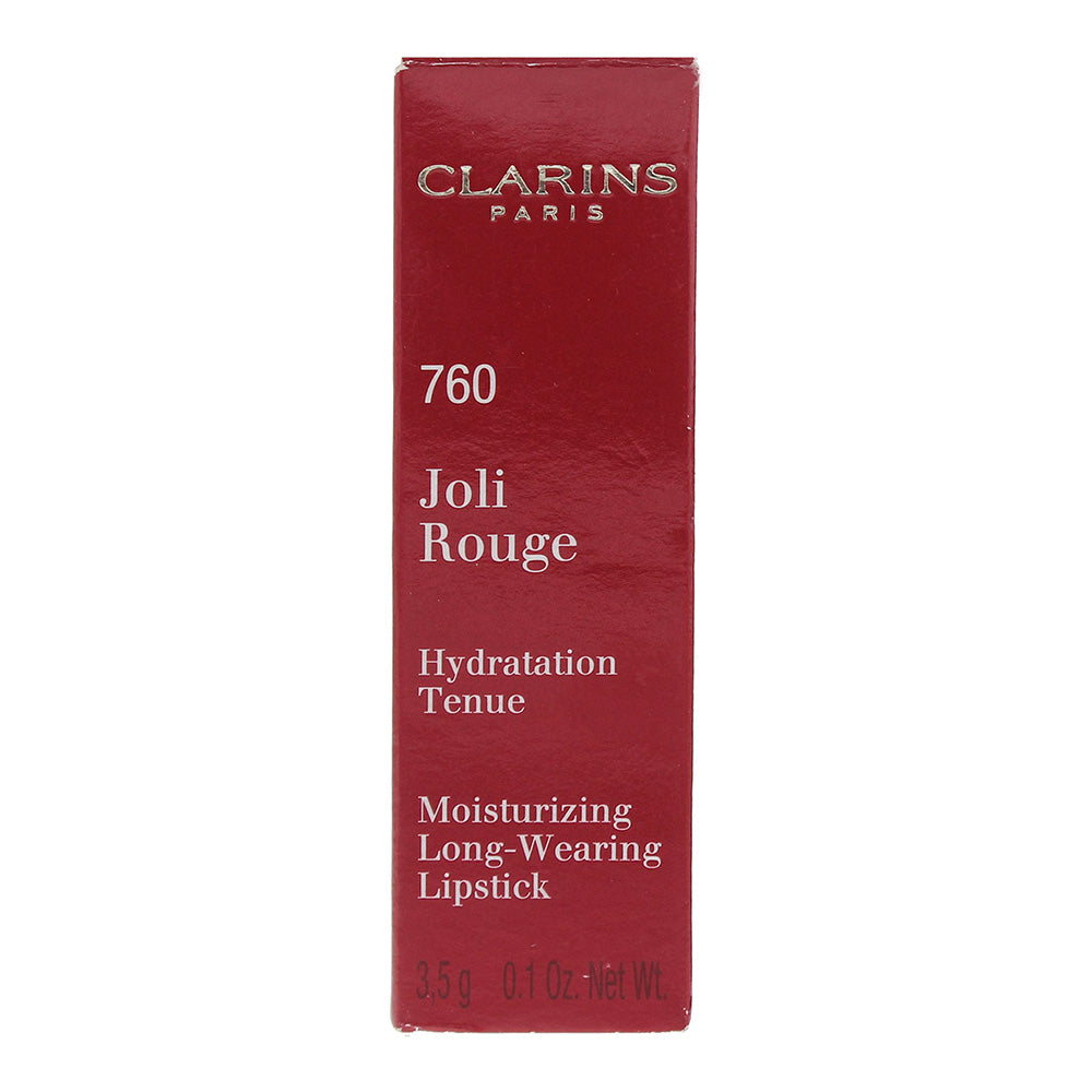 Clarins Joli Rouge Moisturizing Long-Wearing Lipstick 760 Pink Cranberry 3.5g - Box
