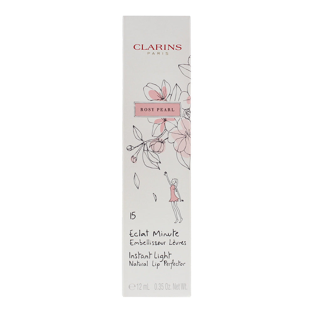 Clarins Instant Light 15 Rosy Pearl Natural Lip Perfector 12ml - Box