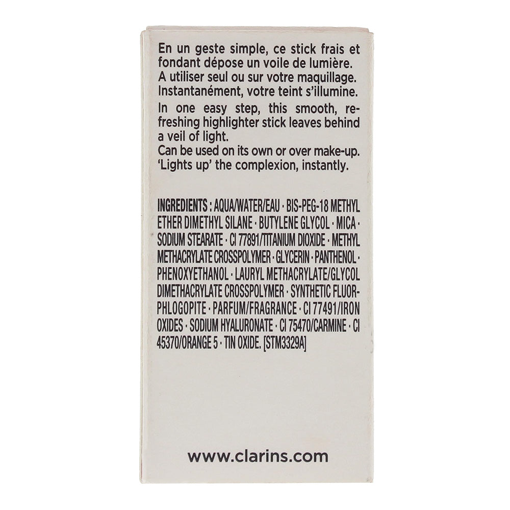 Clarins Catch Light No.01 Rosy Glow Stick Highlighter 6g