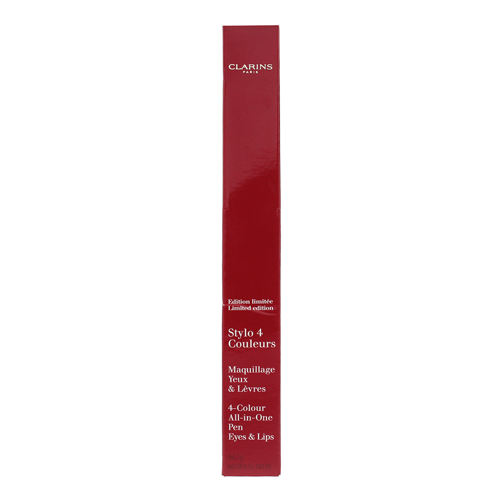Clarins Stylo 4 Colour All-In-One Limited Edition Lips & Eyes Pen 4g - Box