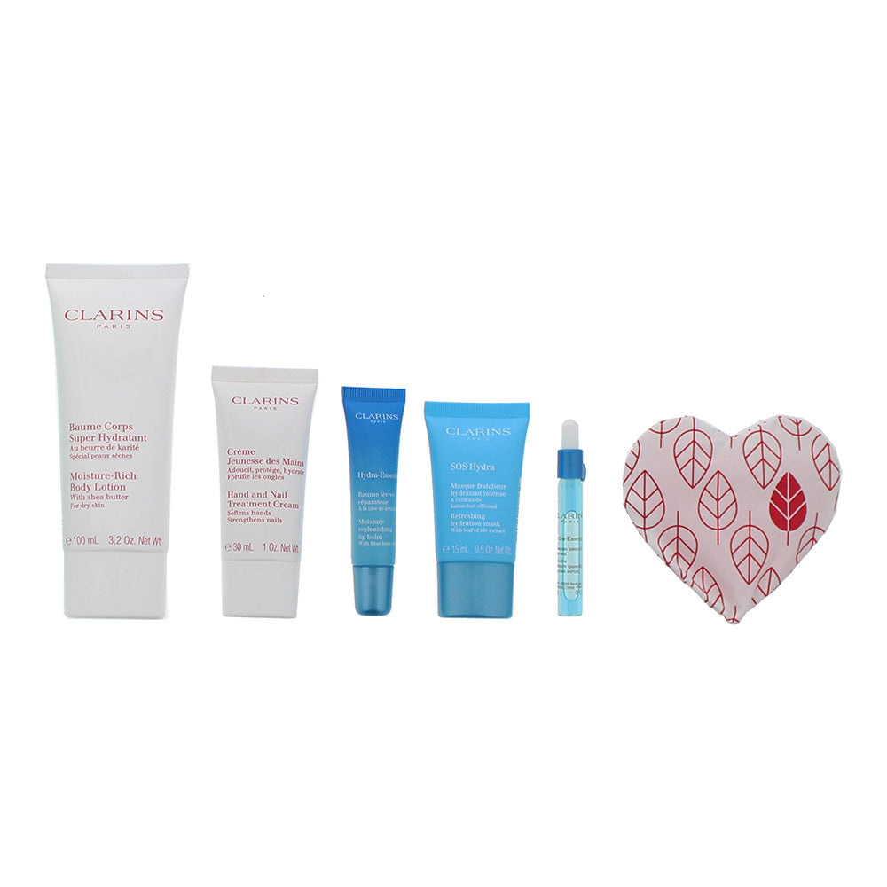 Clarins Freezing Box 7 Piece Gift Set: Body Lotion 100ml - Lip Balm 15ml - Hand  - Product