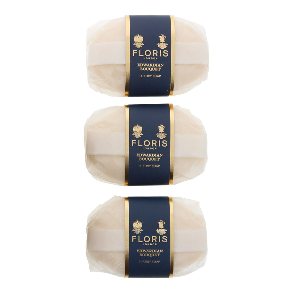 Floris Edwardian Bouquet Luxury Soap 3 x 100g - Product