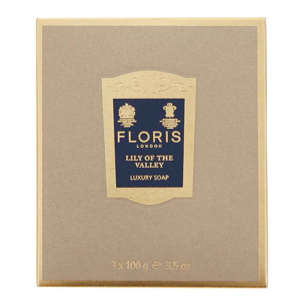 Floris Lily Of The Valley Luxury Soap 3 x 100g - Box