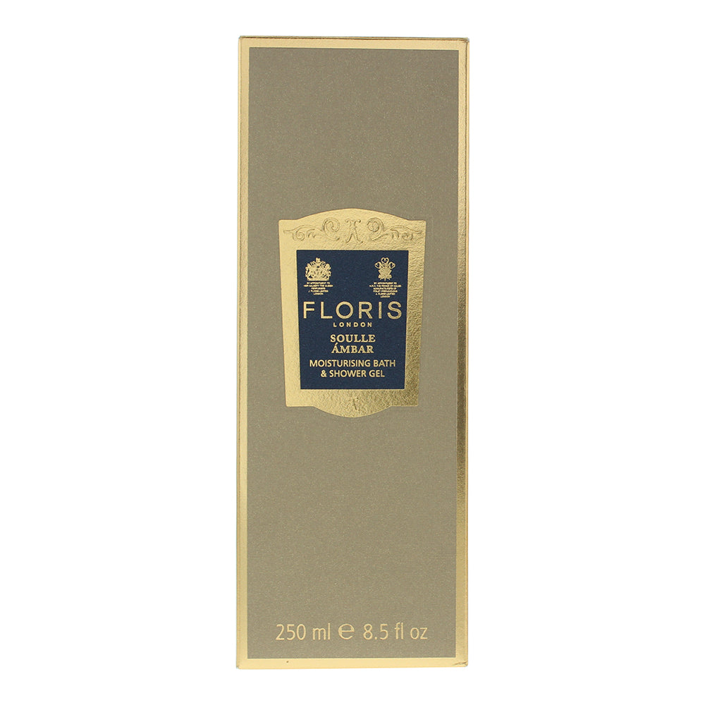 Floris Soulle Ambar Moisturising Bath And Shower Gel 250ml - Box