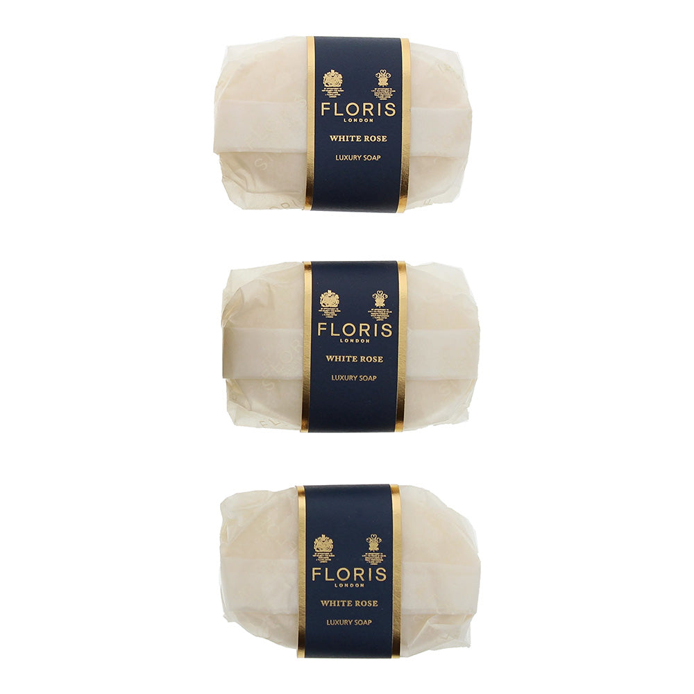 Floris White Rose Luxury Soap 3 x 100g - Product