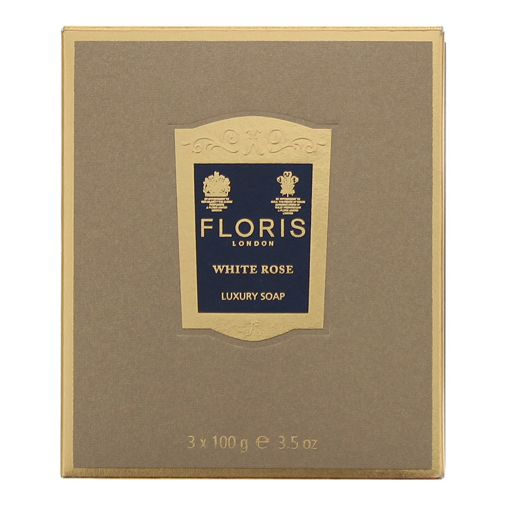 Floris White Rose Luxury Soap 3 x 100g - Box