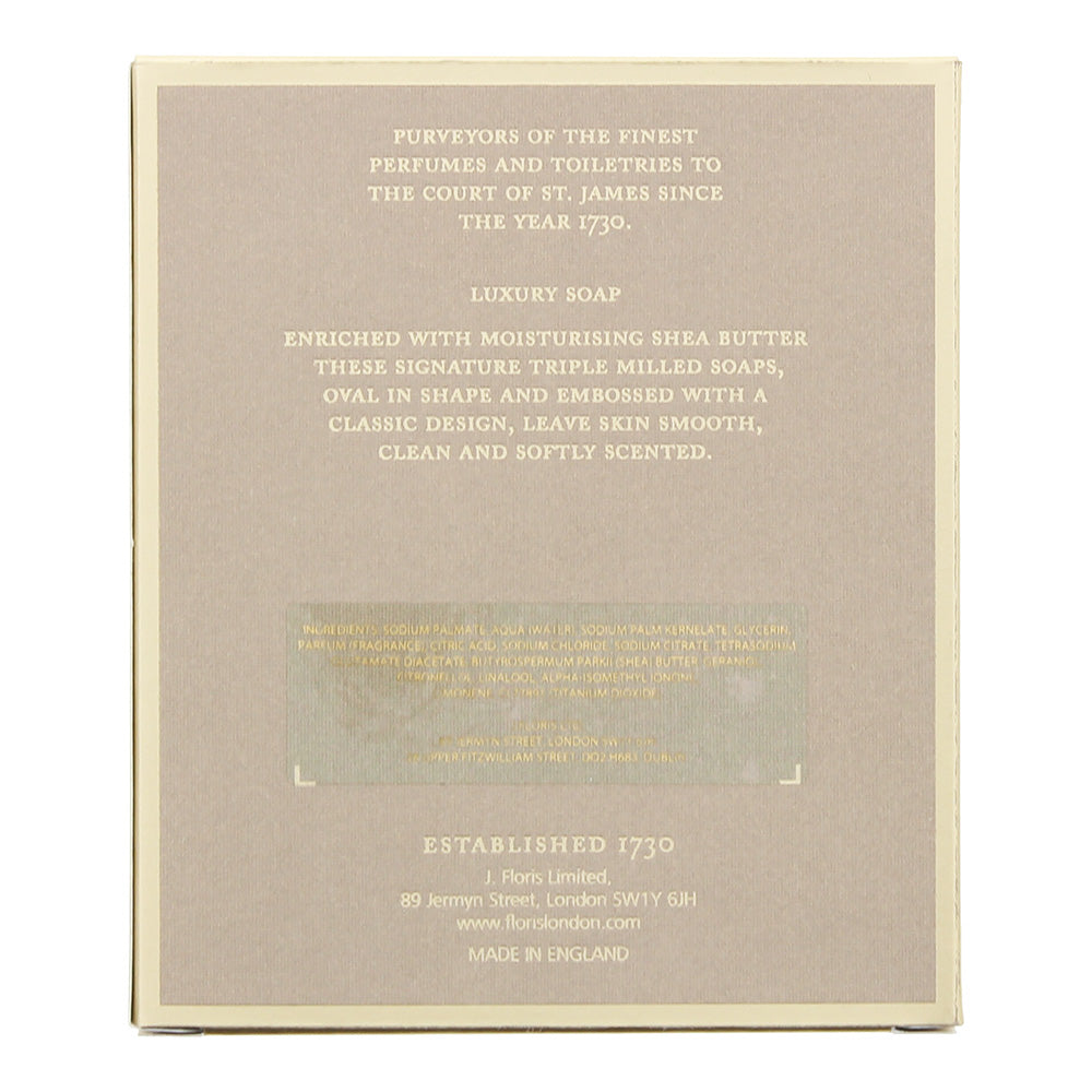 Floris Rose Geranium Luxury Soap 3 x 100g