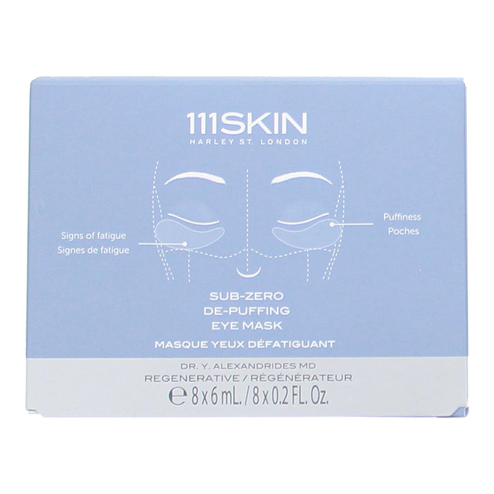 111 Skin  Sub-Zero De-Puffing Eye Mask 8 x 6ml - Box