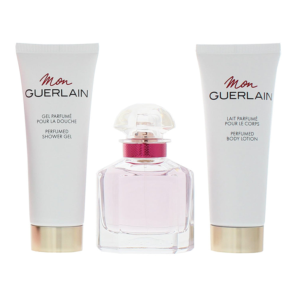 Guerlain 3 Piece Gift Set: Mon Guerlain Bloom Of Rose Eau de Toilette 50ml - Mon - Product