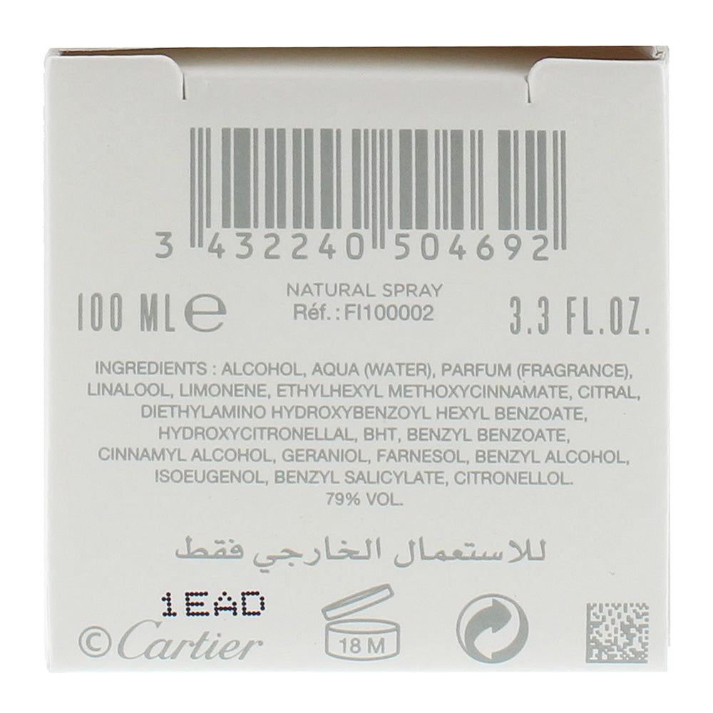 Cartier Rivieres Allegresse Eau De Toilette 100ml