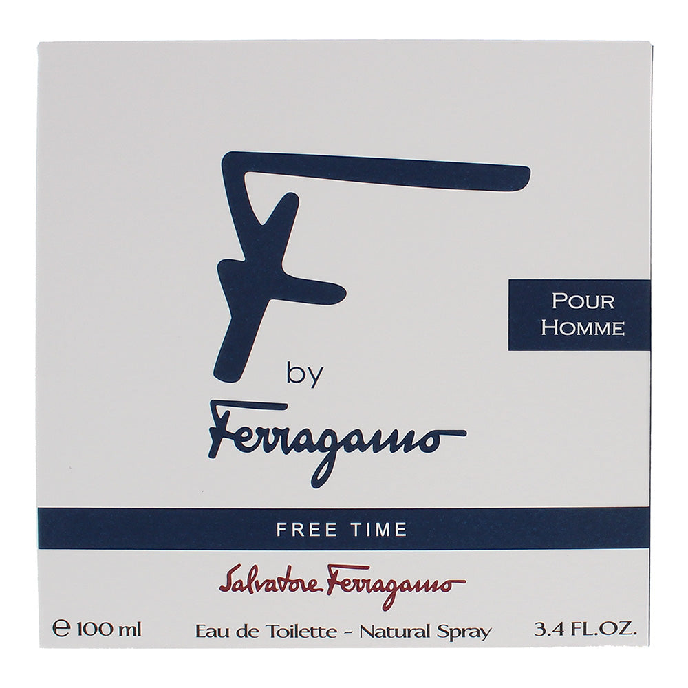 Salvatore Ferragamo F By Ferragamo Free Time Eau de Toilette 100ml - Box