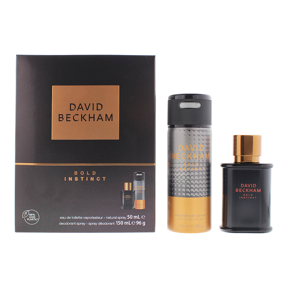 David Beckham Bold Instinct 2 Piece Gift Set: Eau de Toilette 50ml - Deodorant S