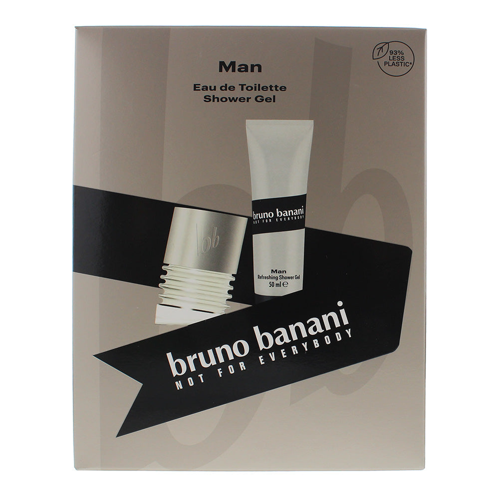 Bruno Banani Man 2 Piece Gift Set: Eau de Toilette 30ml - Shower Gel 50ml - Box