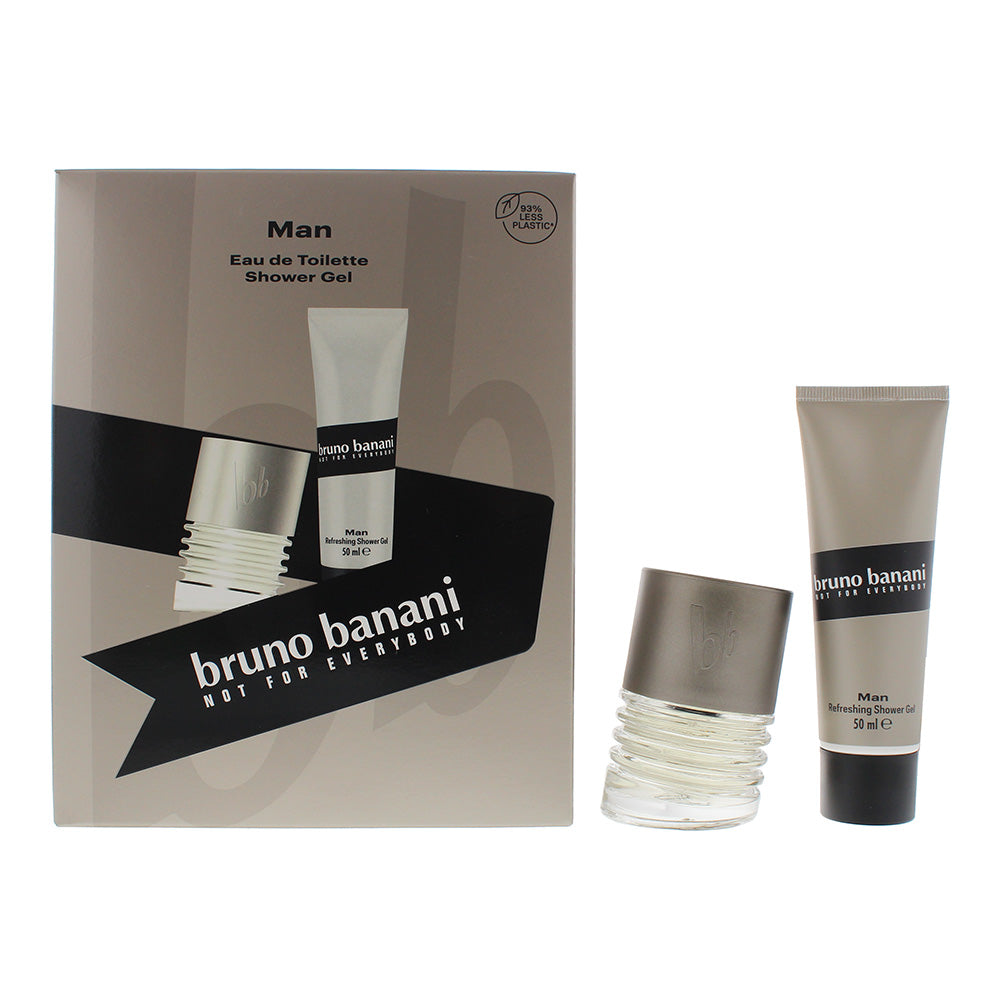 Bruno Banani Man 2 Piece Gift Set: Eau de Toilette 30ml - Shower Gel 50ml