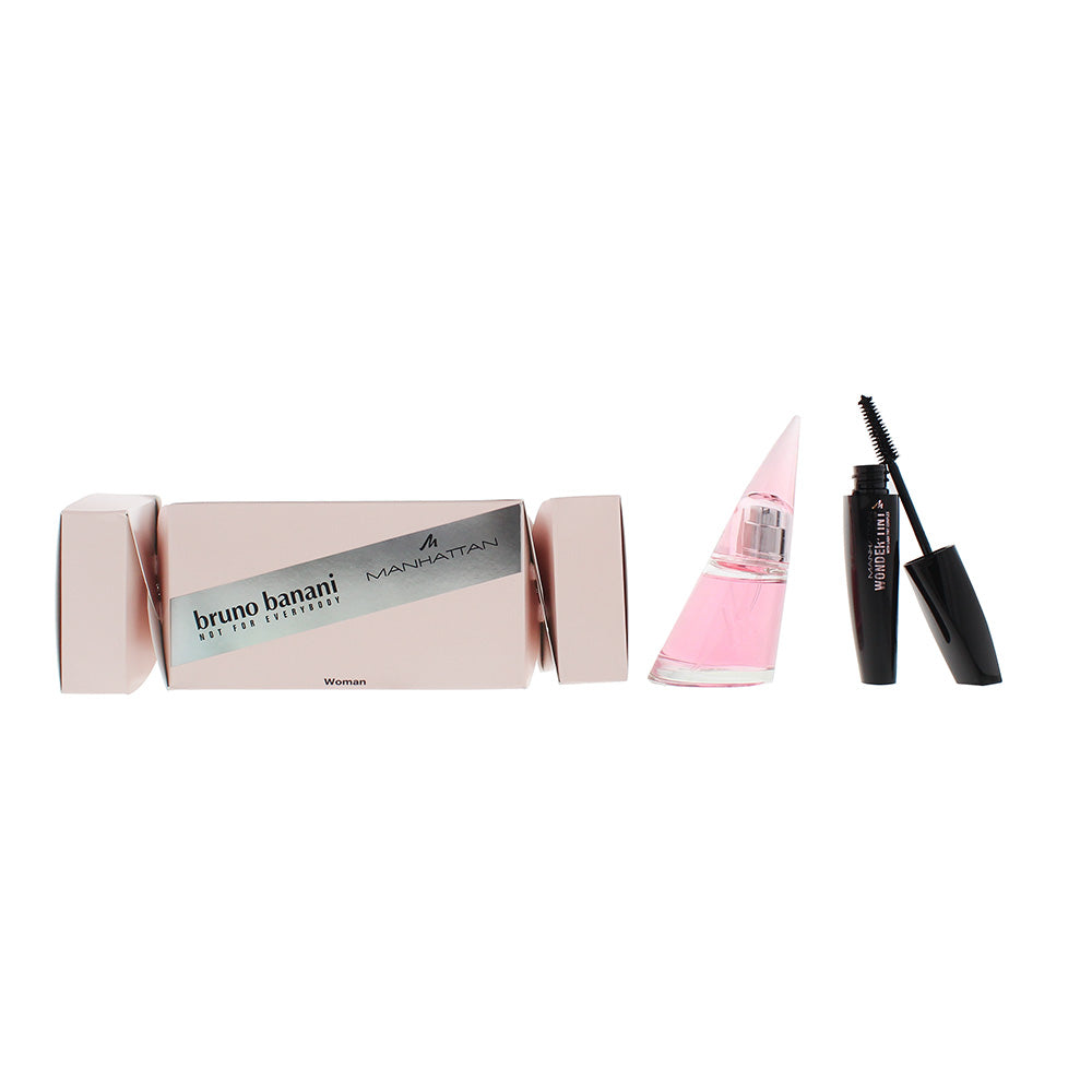 Bruno Banani 2 Piece Gift Set: Woman Eau de Toilette 30ml - Manhattan Wonder Tint Mascara 11ml Black