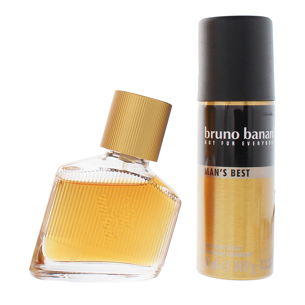 Bruno Banani Man's Best 2 Piece Gift Set: Eau de Toilette 30ml - Deodorant Spray 50ml - Product