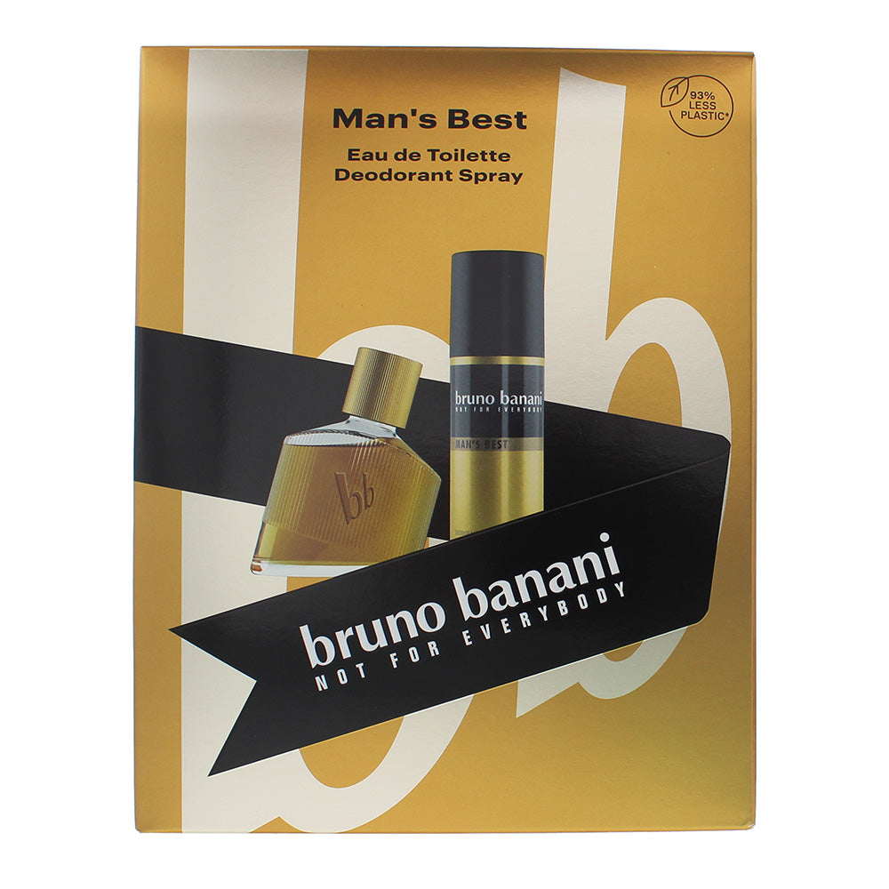 Bruno Banani Man's Best 2 Piece Gift Set: Eau de Toilette 30ml - Deodorant Spray 50ml - Box