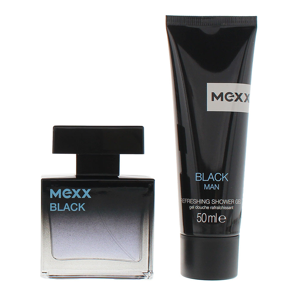 Mexx Black 2 Piece Gift Set: Eau de Toilette 30ml - Shower Gel 50ml - Product