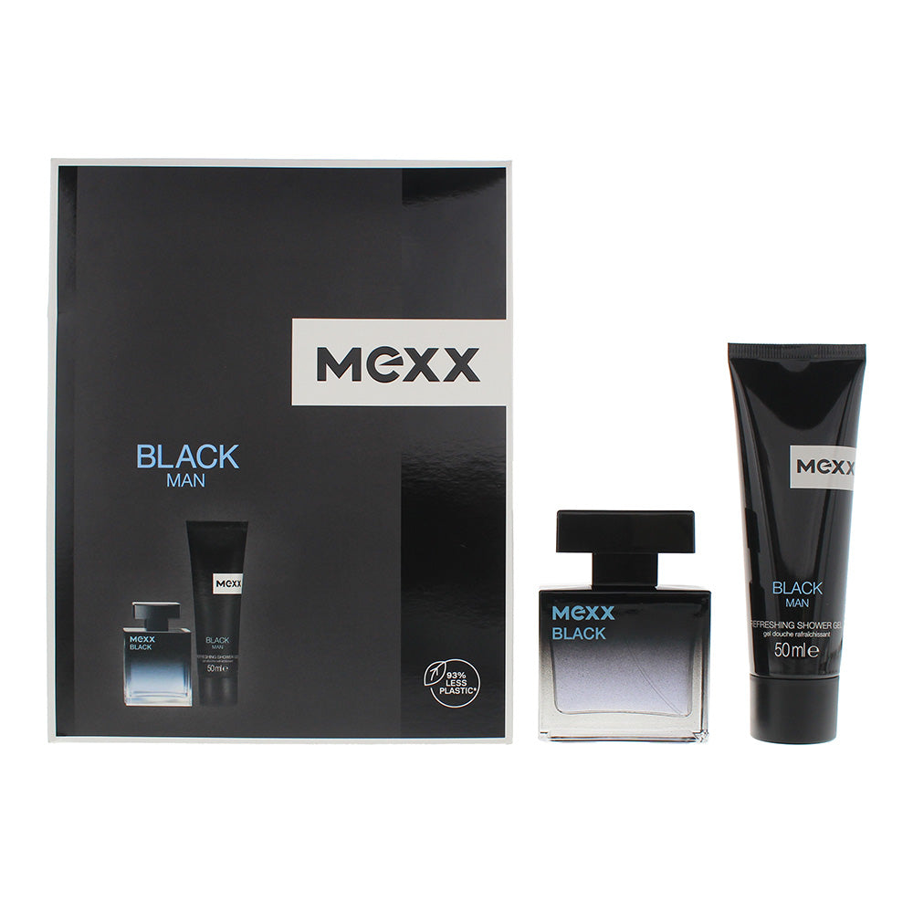 Mexx Black 2 Piece Gift Set: Eau de Toilette 30ml - Shower Gel 50ml