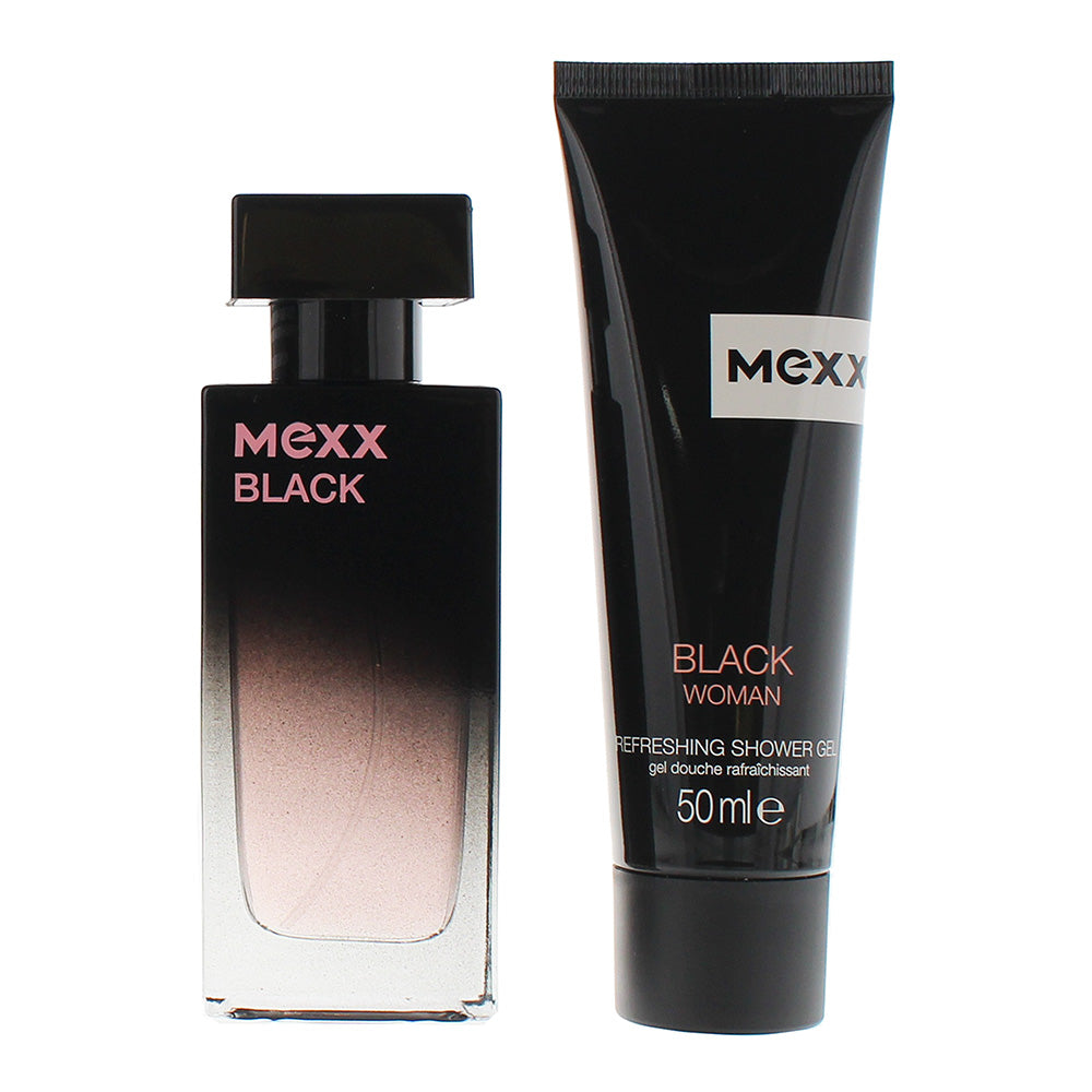 Mexx Black 2 Piece Gift Set: Eau de Toilette 30ml - Shower Gel 50ml - Product