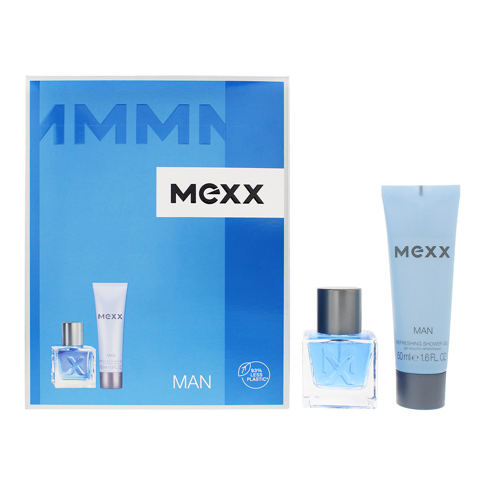Mexx Man 2 Piece Gift Set: Eau de Toilette 30ml - Shower Gel 50ml