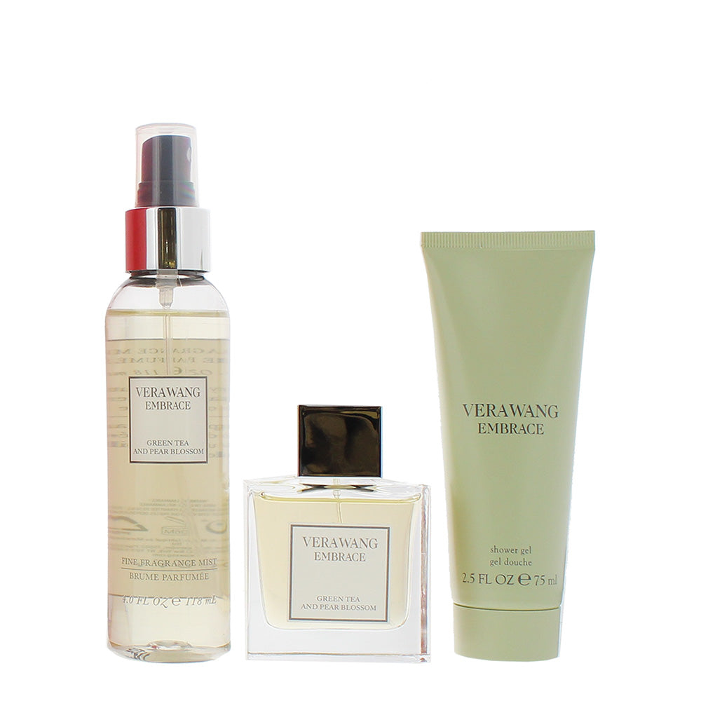 Vera Wang Embrace Green Tea And Pear Blossom 3 Piece Gift Set: Eau de Toilette 3 - Product