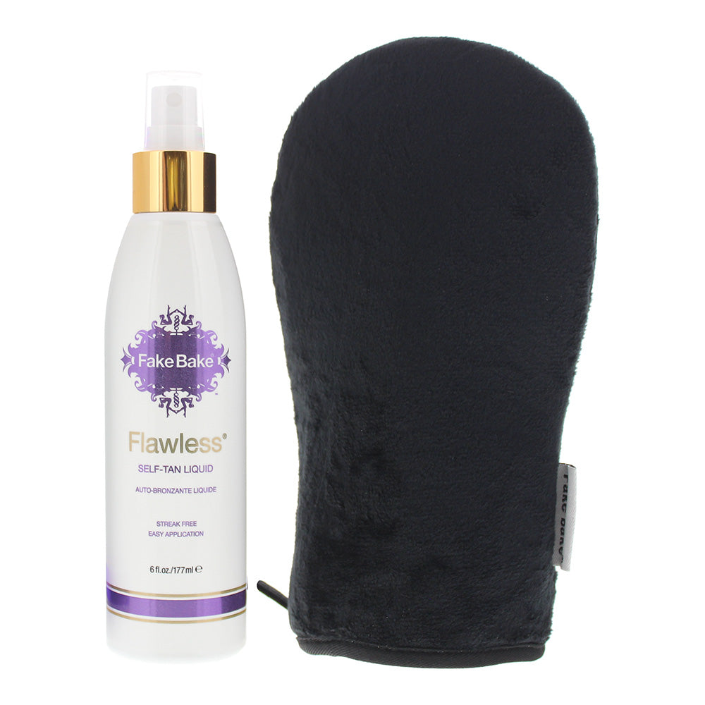 Fake Bake Flawless Self-Tan Liquid 177ml & Application Mitt - Product