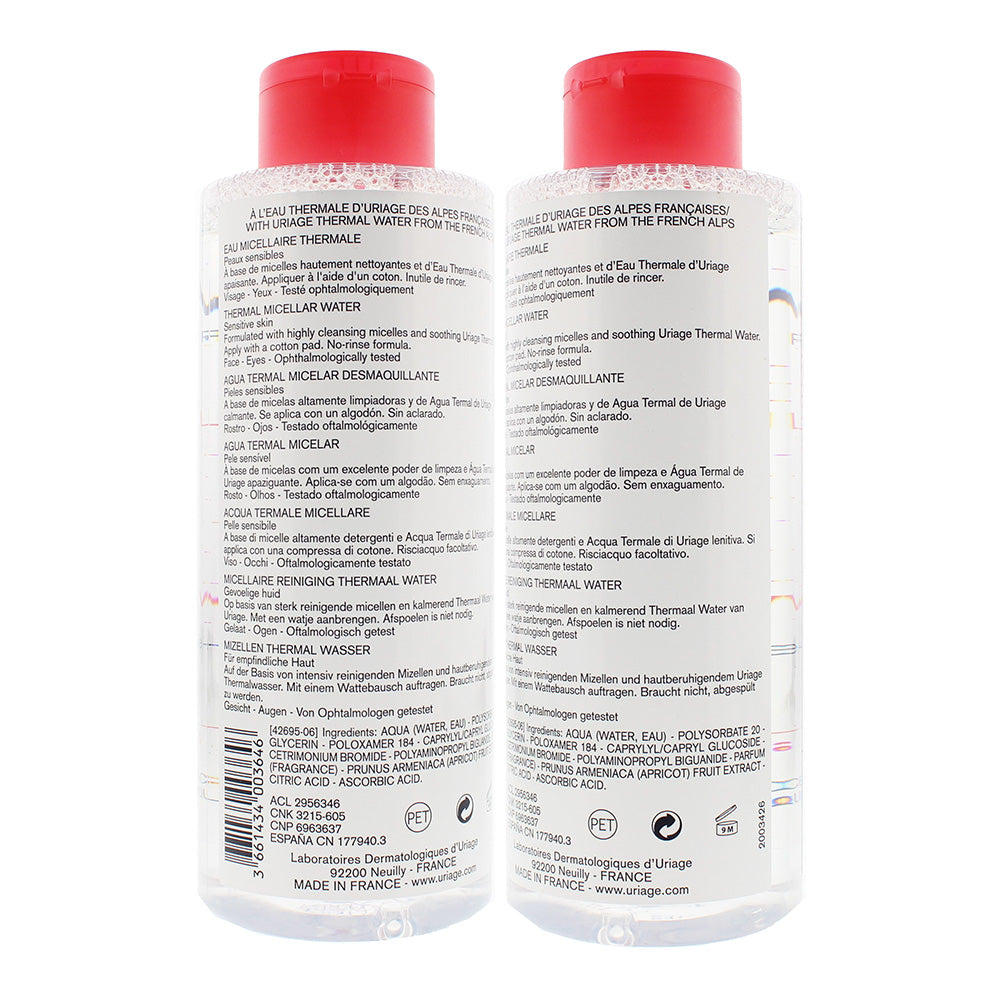Uriage Thermal Micellar Water Sensitive Skin Micellar Water 500ml
