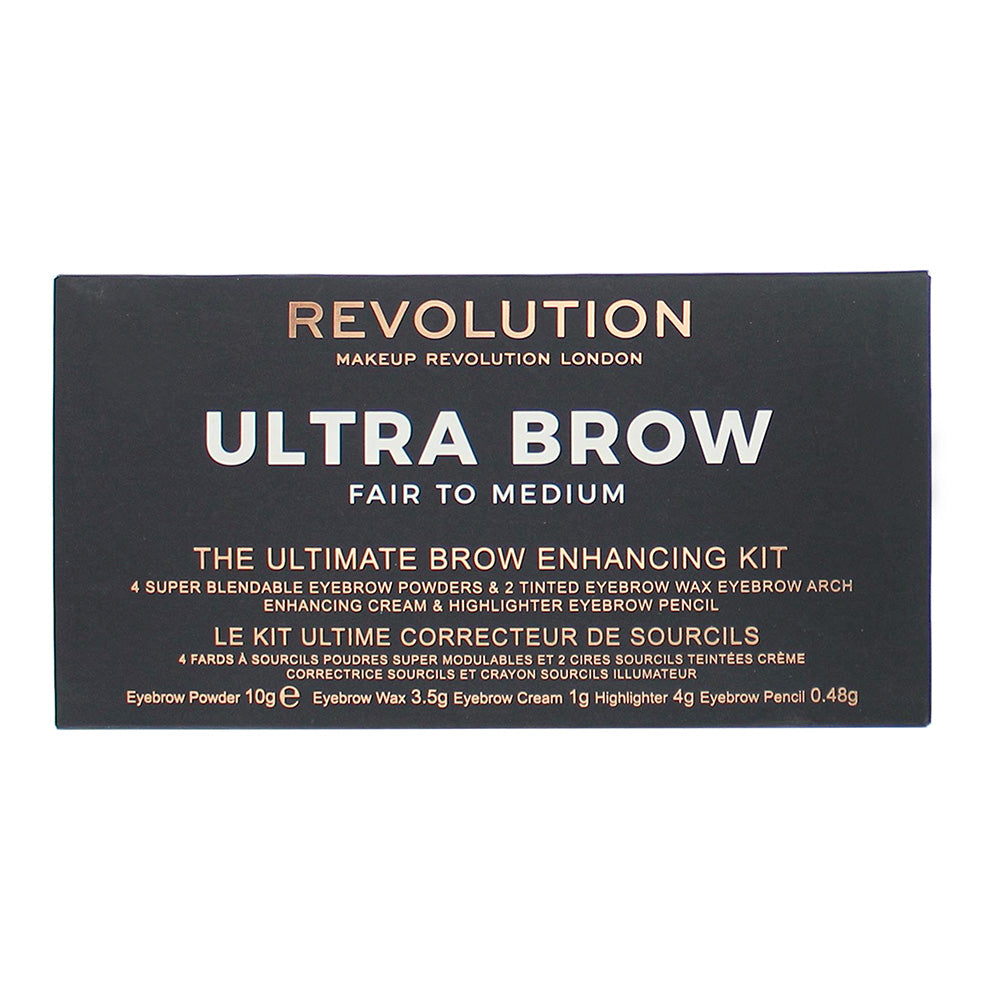 Revolution Ultra Brow Fair To Medium Brow Kit 18.98g - Box