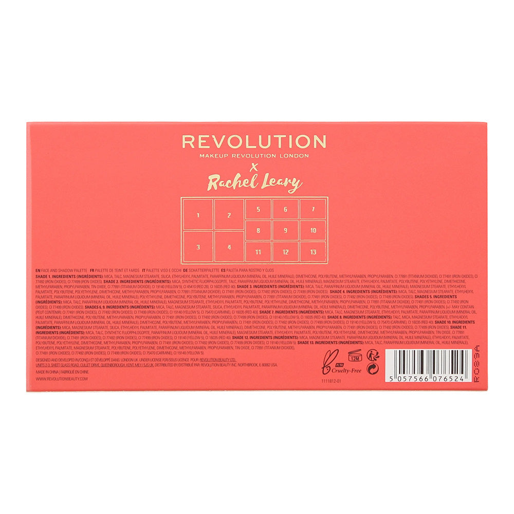 Revolution Rachel Leary Goddess-On-The-Go Make-Up Palette 4 x 2.5g - 9 x 1.2g