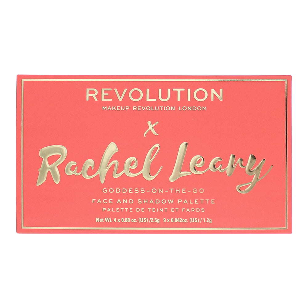 Revolution Rachel Leary Goddess-On-The-Go Make-Up Palette 4 x 2.5g - 9 x 1.2g - Box
