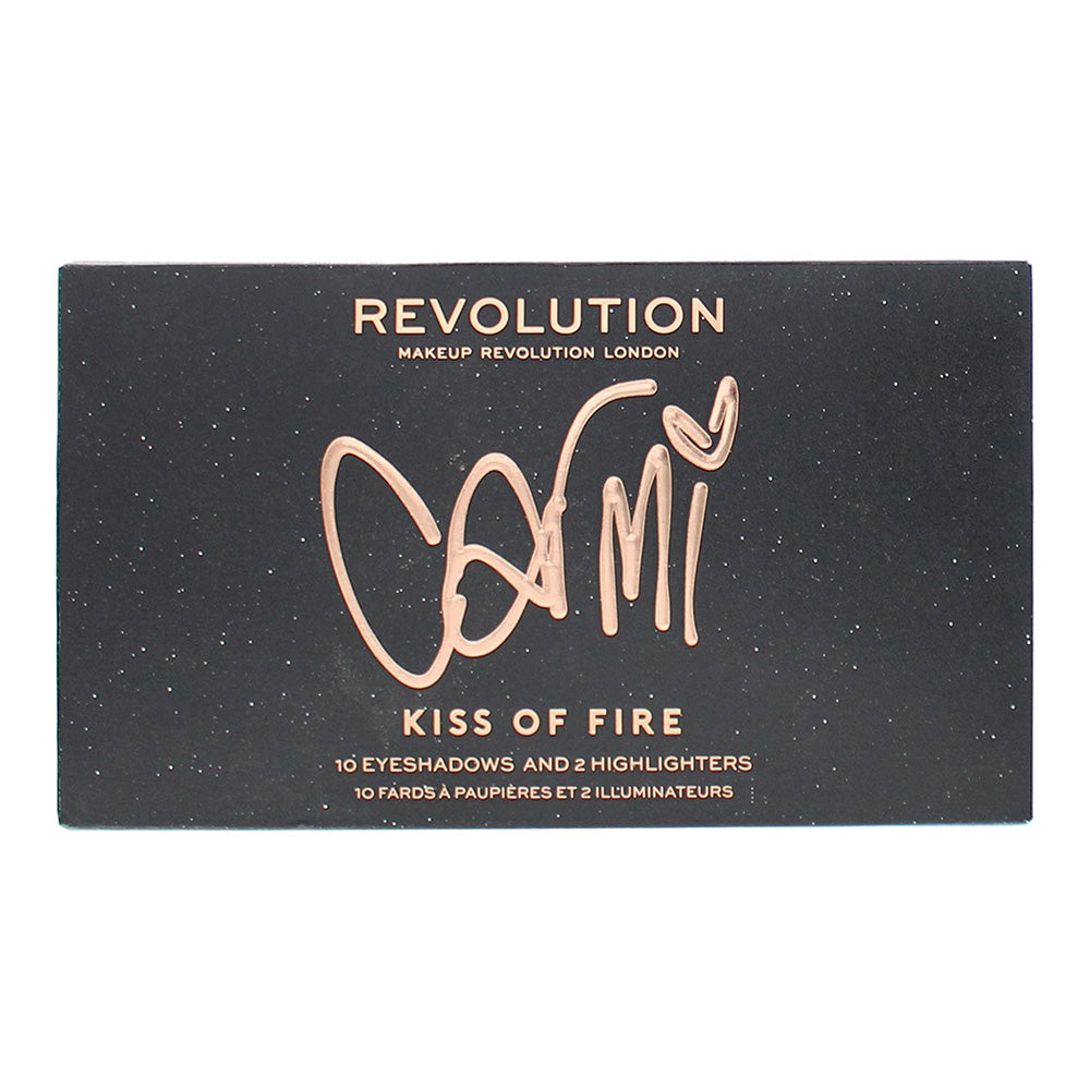 Revolution Carmi Kiss Of Fire Make-Up Palette 10 x 2g - 2 x 3.5g - Box