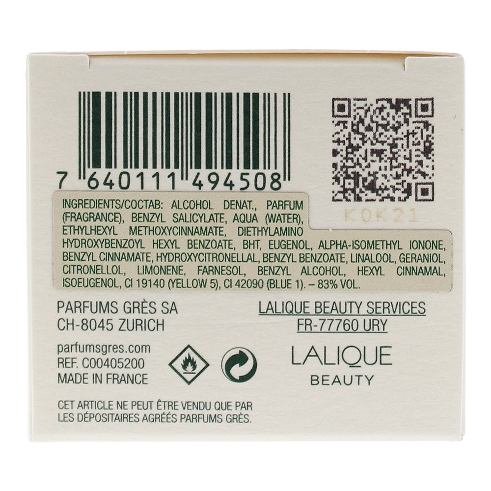 Parfums Grès Cabotine De Grés Eau de Toilette 50ml - Ingredients