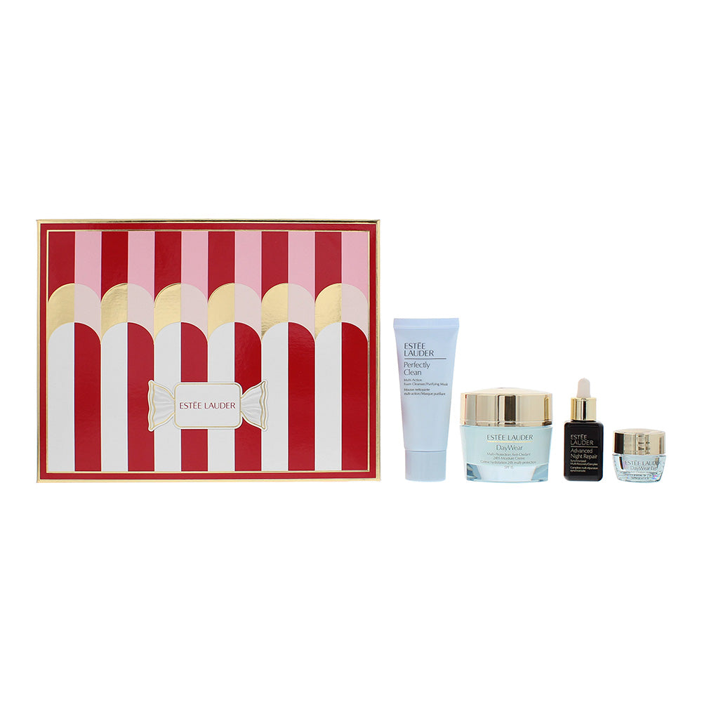 Estée Lauder Protect+Hydrate Skincare Delights 4 Piece Gift Set: Day Cream 50ml - Serum 15ml - Eye Cream 5ml - Foam Cleanser 30ml