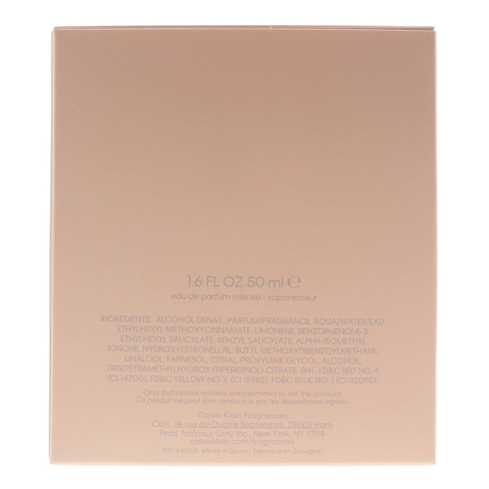 Calvin Klein Women Intense Eau de Parfum 50ml - Ingredients