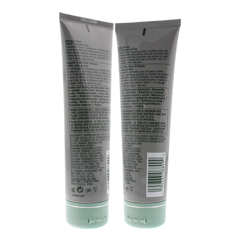Clinique All About Clean 2-In-1 Charcoal Mask + Scrub 100ml