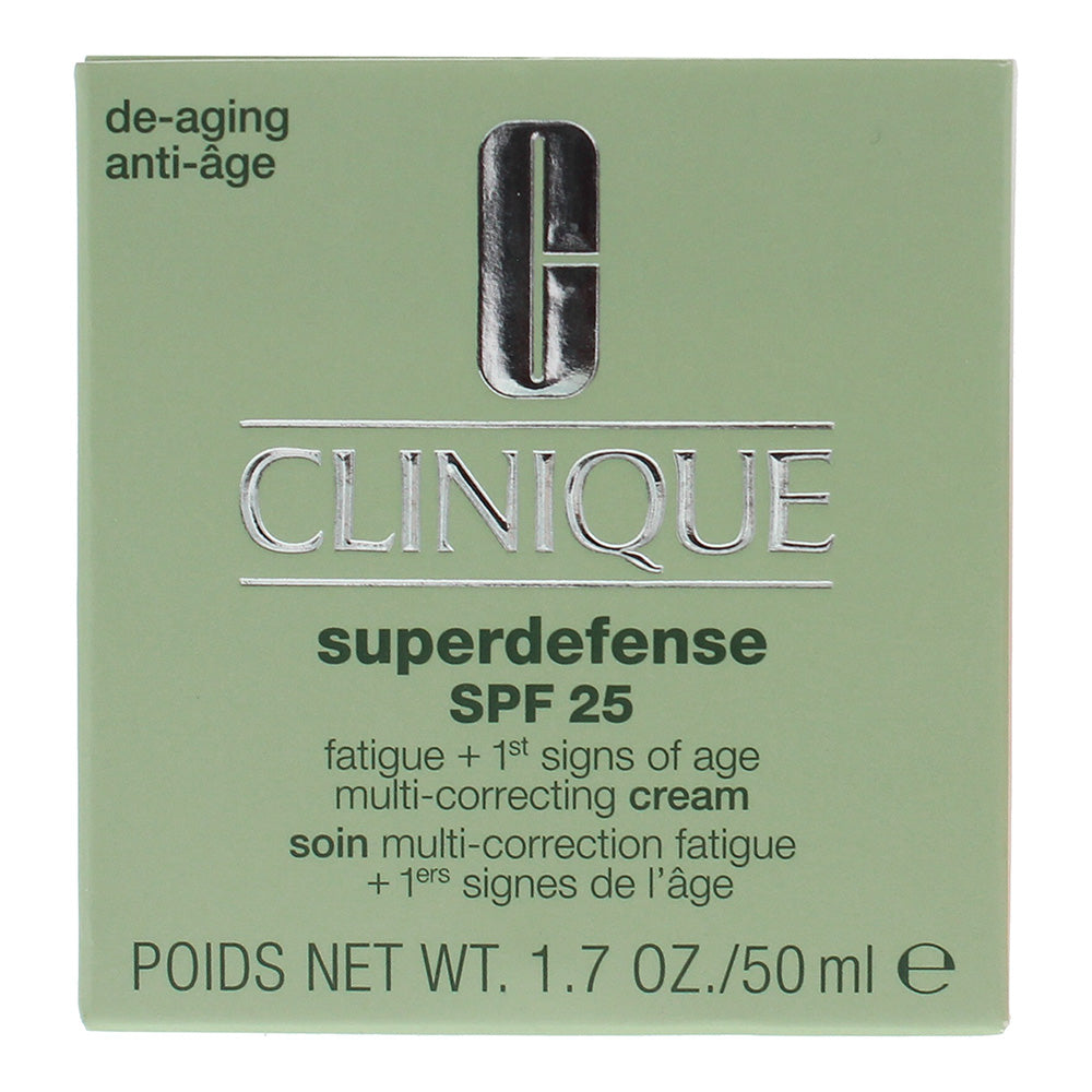 Clinique Superdefense SPF 25 Fatigue + 1st Signs Of Age Multi-Correcting Cream 5 - Box