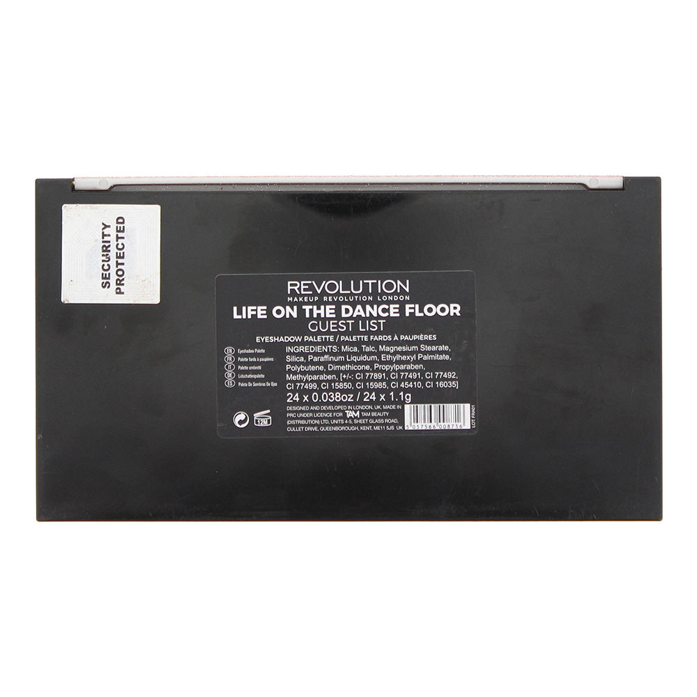 Revolution Life On The Dance Floor Guest List Eye Shadow Palette 24 x 1.1g