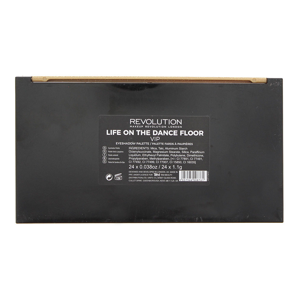 Revolution Life On The Dance Floor Vip Eye Shadow Palette 24 x 1.1g