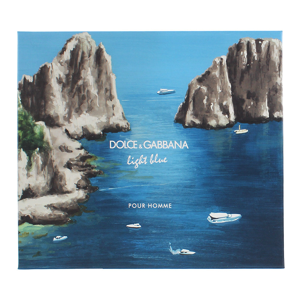 Dolce & Gabbana Light Blue Pour Homme 3 Piece Gift Set: Eau de Toilette 125ml -  - Box