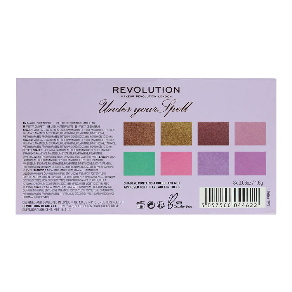 Revolution Under Your Spell Eye Shadow Palette 8 x 1.6g